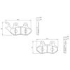 Тормозная колодка для мотоцикла Daytona Golden Pad X (Спеченная металлическая прокладка), взмах (19), Для переднего использования, 15207 Нет: 96