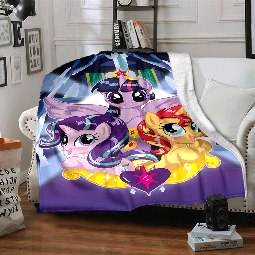 1pc My Little Pony5 Blanket, Gift, for Men and Women, Soft Blanket, Good for Sofa Bed Couch Travel, Lightweight Flannel Blanket