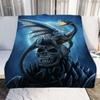 Cartoon Dragon Art Patterns Blanket Animals Flannel Blanket Cosy Lazy Couch Cover Blanket Super Soft Sheet Mattresses