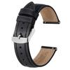 [BISONSTRAP] ремень для часов 19 мм кожаный ремешок для часов сменный ремень быстросъемная черная/серебристая пряжка