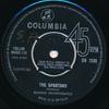 7inch Record SOUNDS INCORPORATED - The Spartans / Detroit DB7239 Columbia 1964 UK Rock Used