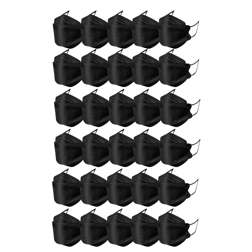 Adult Disposable Face Masks With 3D Designs 4-Ply Breathable Face Mask, Fish Mouth Design, With Hook