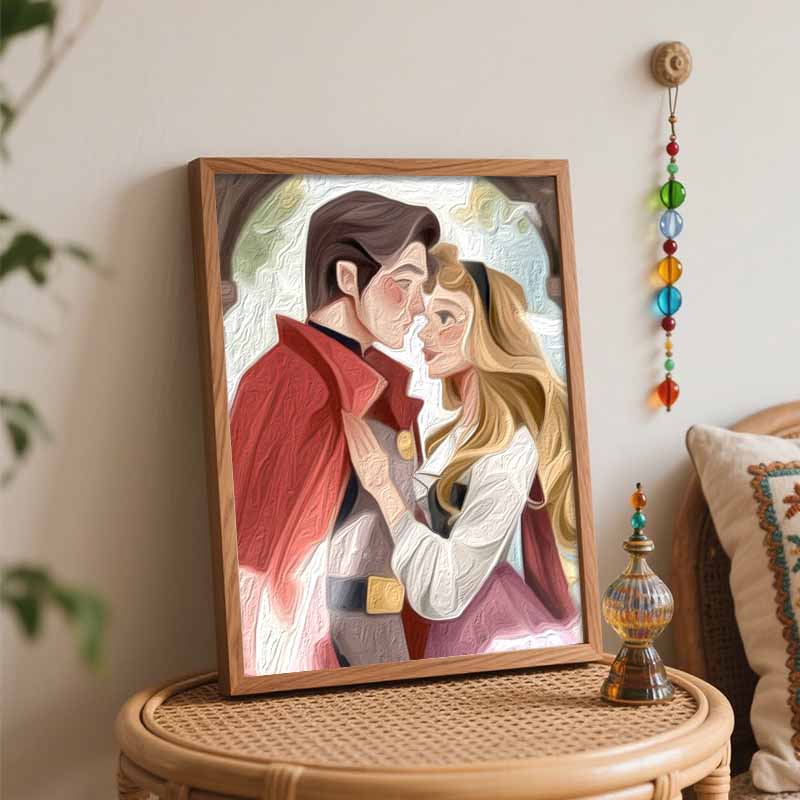 Disney Набор «Раскрась по номерам» Спящая красавица Принц Картина на холсте DIY Картина Домашний декор Арт-craft для комнаты Настенные украшения Подарочный набор