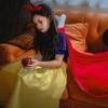 Halloween Kids Dress Snow White Cosplay Out Dress Girls Red Riding Hood Shawl Cape Queen Dress