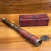 Leather Pirate Spyglass  Brass Telescope with Leather Case