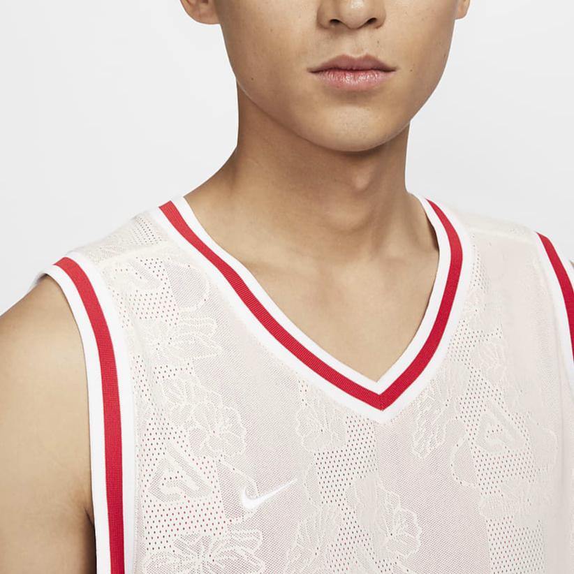 Nike Джерси для баскетбола Giannis Dri-FIT DNA с цветочным узором, дышащая, быстросохнущая, с логотипом, пуловер, мужская, джерси, парусиново-белая FZ0925133