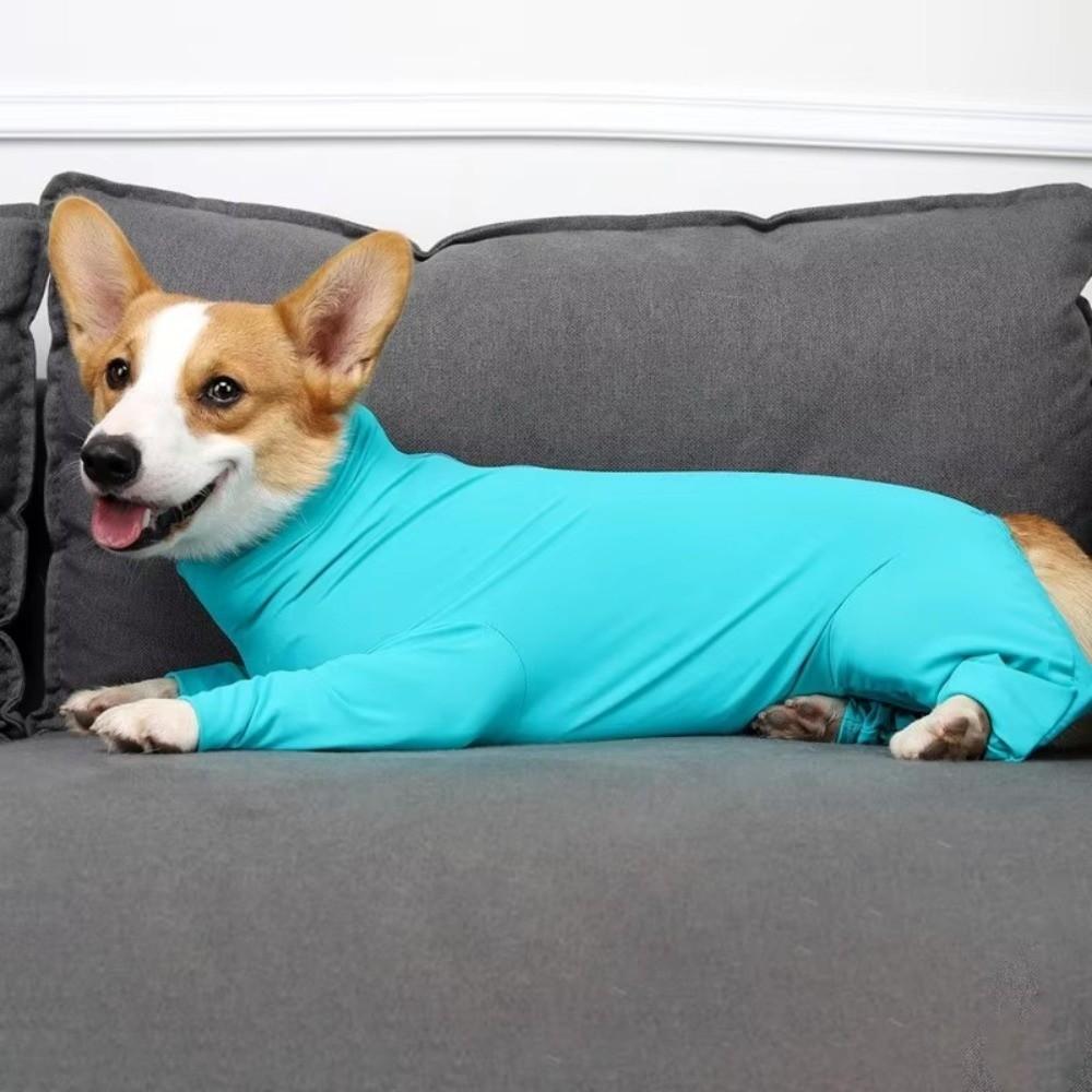 Long-sleeved Pet Dog Jumpsuit Breathable Dog Soothing Clothes Four Legged Clothes Home Wear