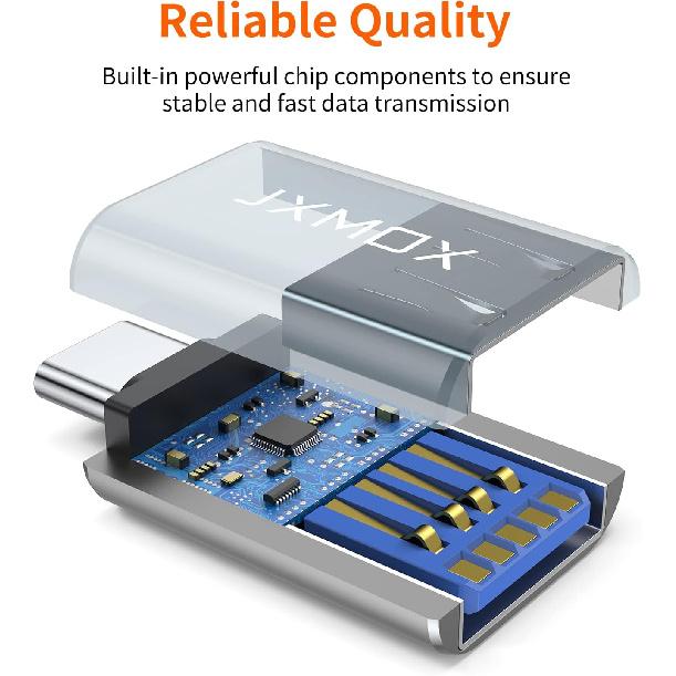 USB C to USB Adapter [2-Pack], Thunderbolt 3 to USB 3.0 OTG Adapter Compatible with MacBook Pro,Chromebook,Pixelbook,Microsoft Surface Go,Samsung