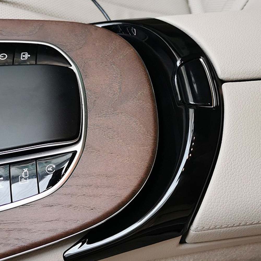 Car Decoration Armrest Box Button Sticker For Mercedes-Benz C E-Class C180L C200L GLC260L E300L 2015- Car Upgrade