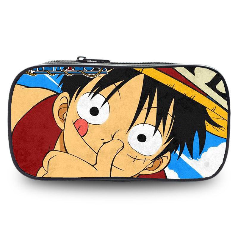 Новый Пенал One Piece с Луффи для Мальчиков, Студентов и Детей - Пенал Большой Вместимости