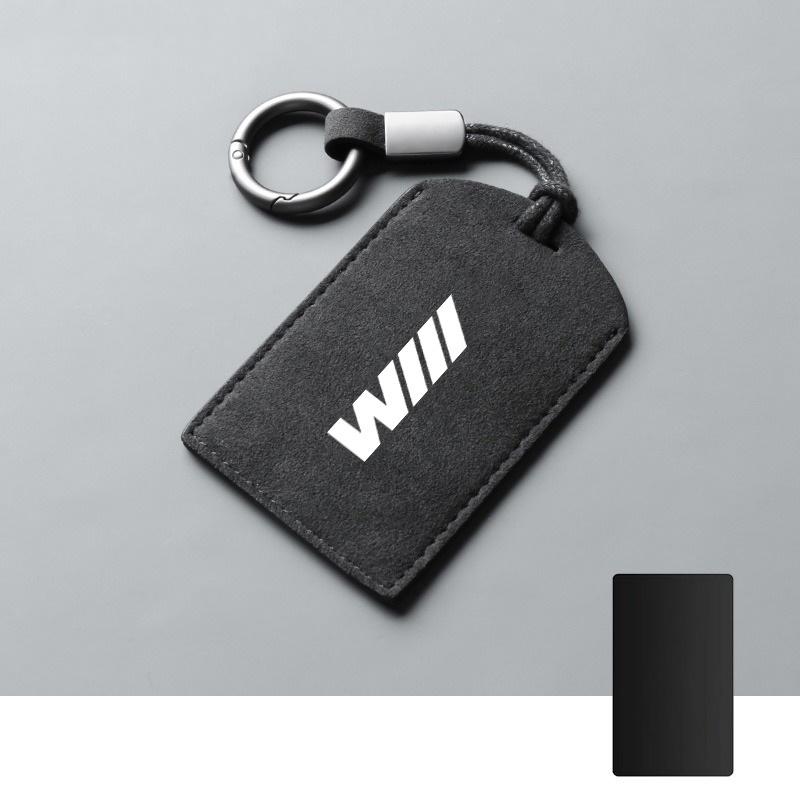 Suede Leather Car Smart NFC Card Key Case Cover Protector Shell Fob For BMW M 3 5 7 Series X1 X3 X5 X6 X7 535le Auto Accessories FY6