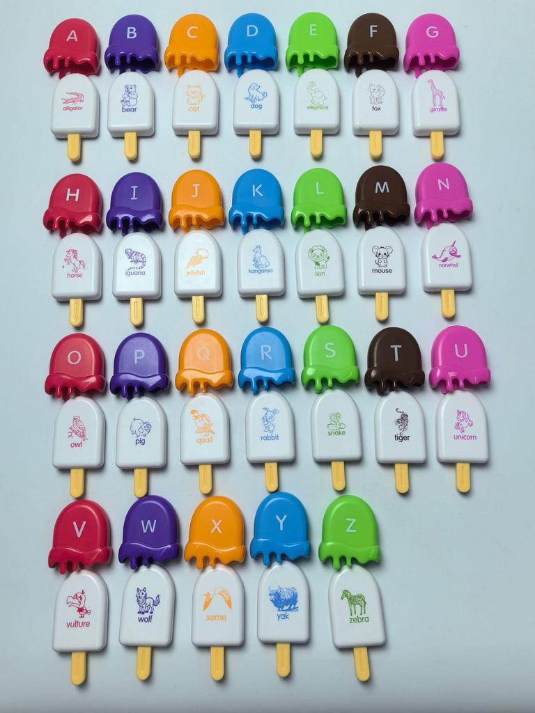 Монтессори Игрушка для сопоставления слов и цветов «Эскимо» для раннего развития