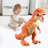 Электрическая модель динозавра, игрушка со световыми и звуковыми эффектами, питание от батареи, реалистичная фигурка динозавра, подвижное соединение и распыление, имитация динозавра