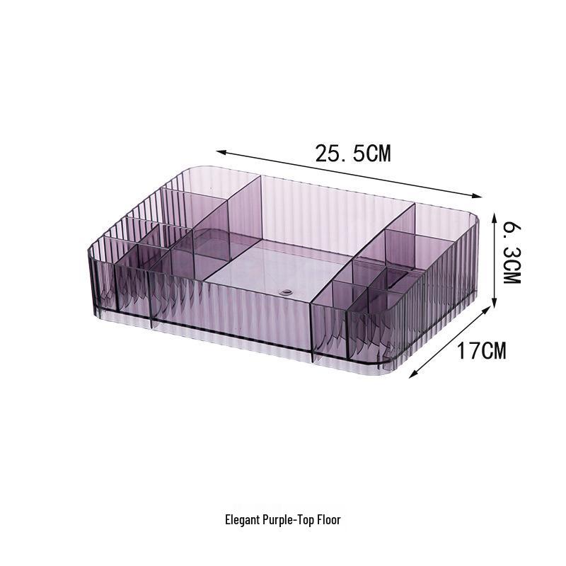 Многослойный настольный органайзер для косметики и украшений с выдвижным ящиком