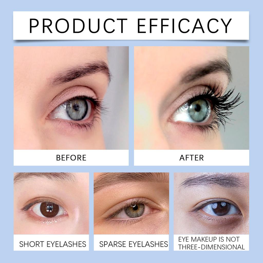 Жидкость для роста ресниц питает черные завитые ресницы, делает их густыми и длинными, не легко смывается макияжем, 6 мл