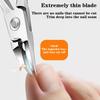 Наклонные ультратонкие кусачки для ногтей с защитой от брызг, косые кусачки для ногтей, кусачки для паронихии, портативный триммер для ногтей на ногах, профессиональный