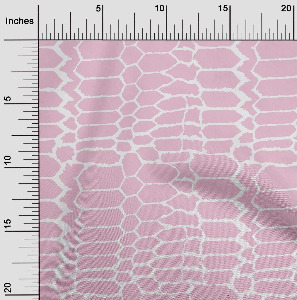 oneOone Ткань Cotton Flex Blush Pink Snake Animal Skin Craft Projects Decor Fabric Printed By The Yard 40 Inch