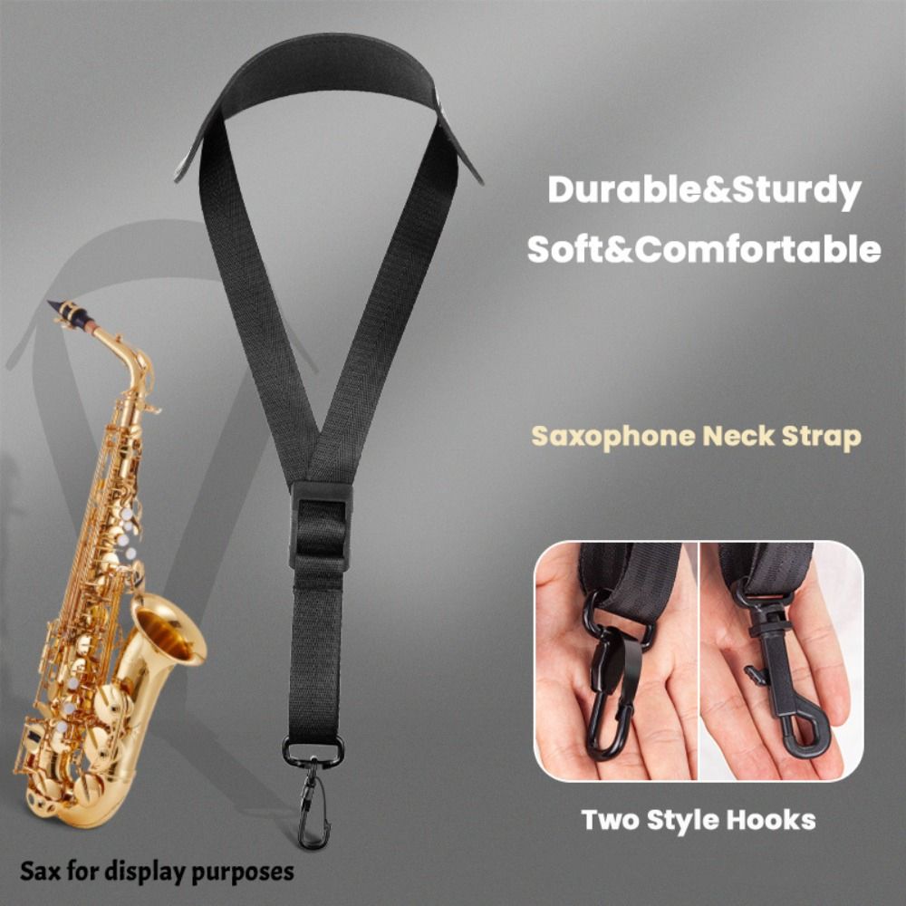 Аксессуары для саксофона Ремень для саксофона на шею Регулируемая сбруя для саксофона Ремень для подвешивания на шею саксофона