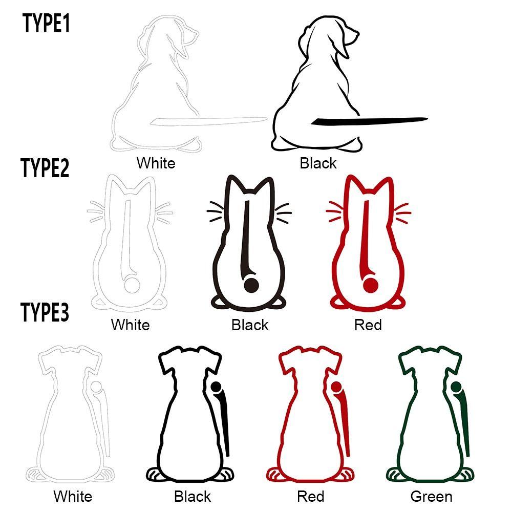 3D Respect Auto Decal Moving Tail Dog Rear Stickers xterior Accessories Car Sticker Wiper Decals