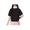 Puma Letter Print Breathable Short Sleeve Polo Shirt Women tops Black 622971-01