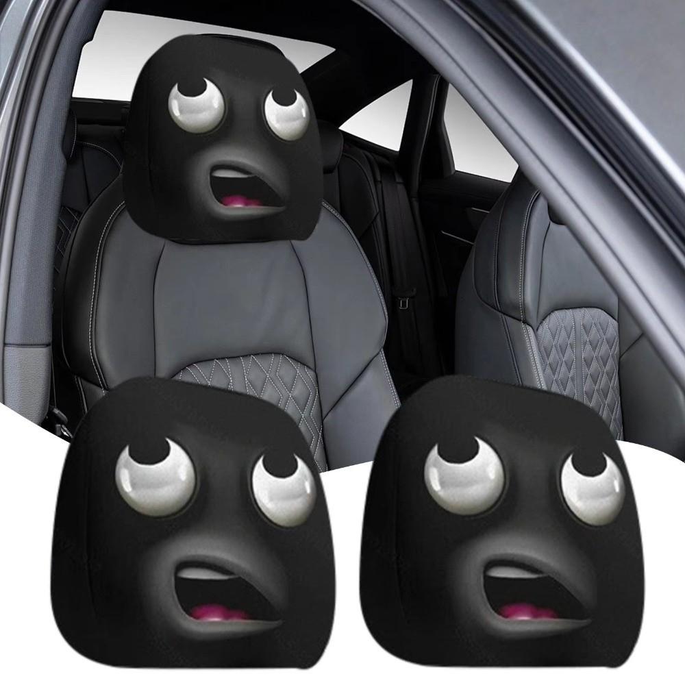 1 шт. Черный чехол на подголовник автомобиля с рисунком черепа, дышащий подголовник сиденья автомобиля, наволочка для автомобильной подушки, Хэллоуин