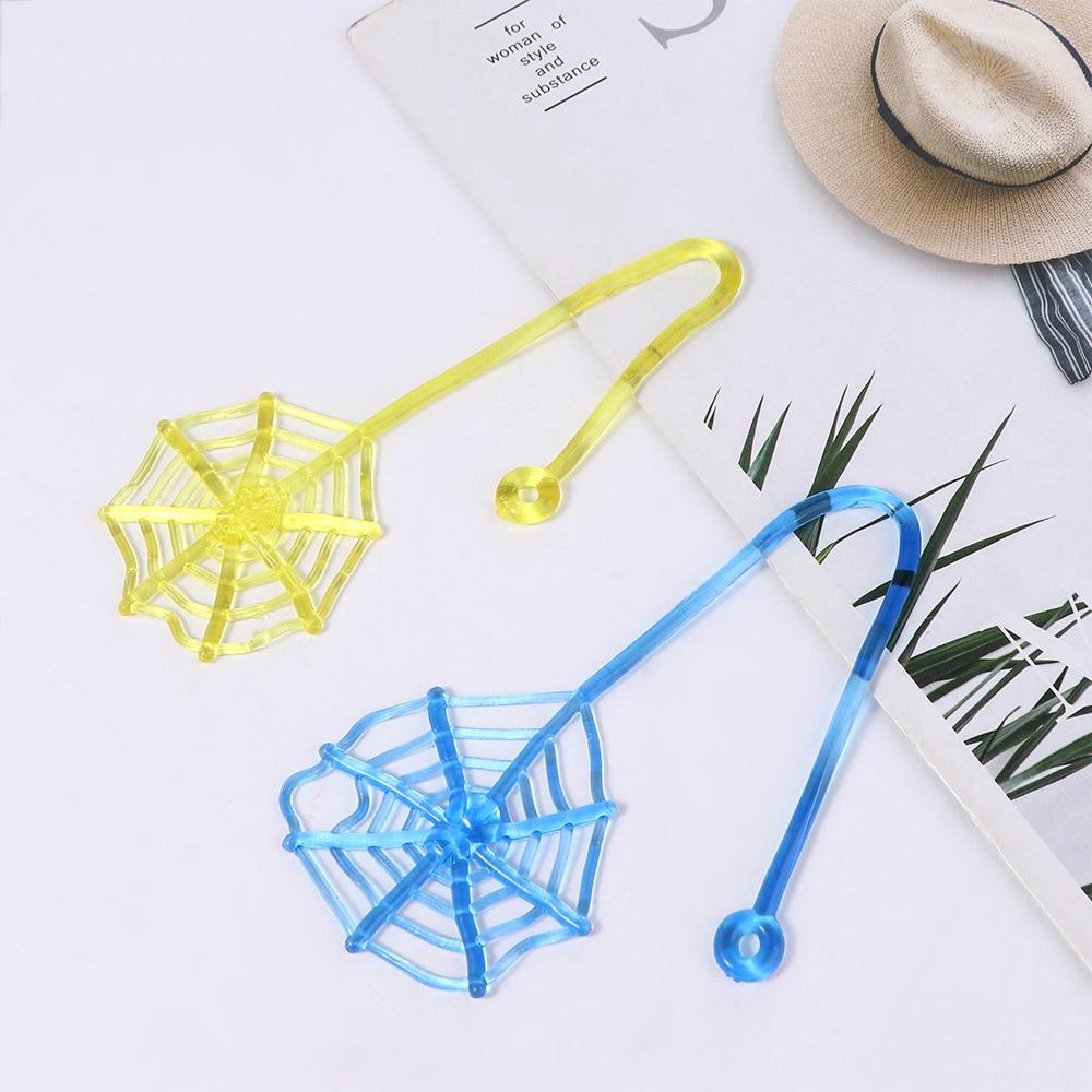 Gift for Children Kids Toy Sticky Spider Web Elastically Spider Web Sticky Spider Toys Stretchable