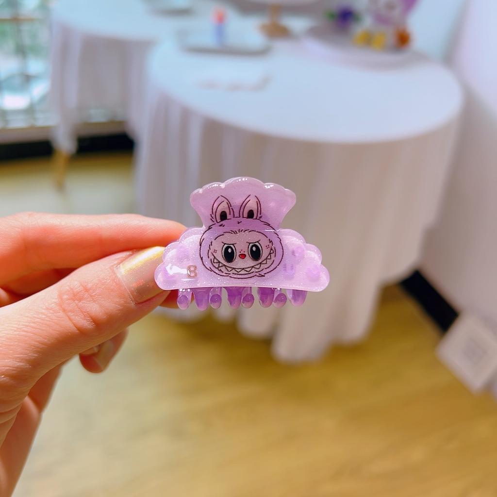 12 штук/набор Labubu Мультяшный Милый Labubu Захват Клипса Корейская Версия Мини Зажим для Волос Головной Убор Царапающая Пластина Зажим для Волос Акула Зажим для Хвоста Аксессуары для Волос