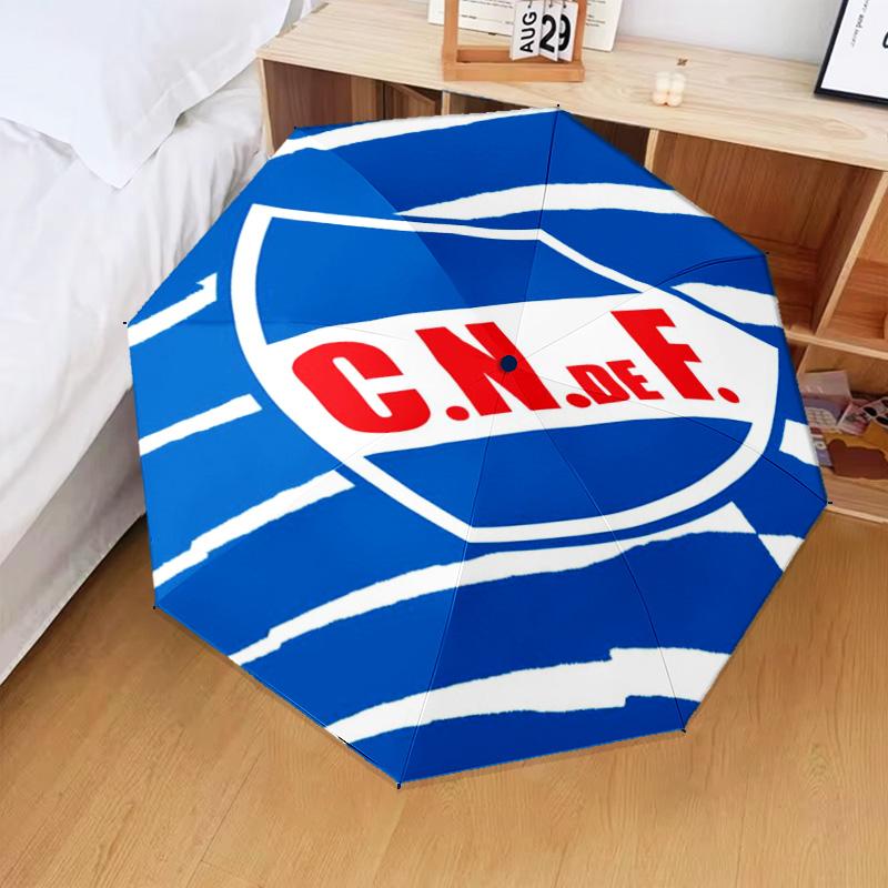 Montevideo Shield Emblem Umbrella Folding umbrella, automatic umbrella 8-Frame for Travel, camping Use Gift for Halloween Christmas
