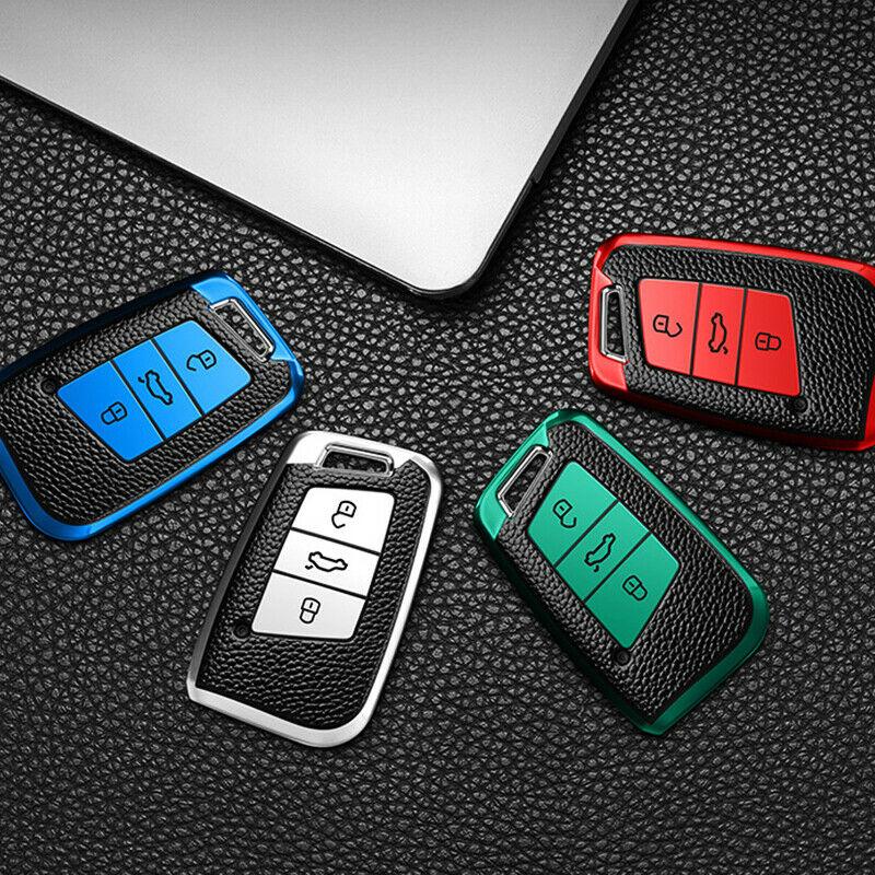 Кожаный чехол для ключей из ТПУ для VW Volkswagen Magotan Passat B8 Skoda Superb Kodiaq A7, брелок с дистанционным управлением, защитный чехол