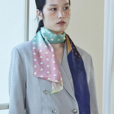 ANA MAISON Door To Wonderland Silk Long Petite Scarf [PML-1401]