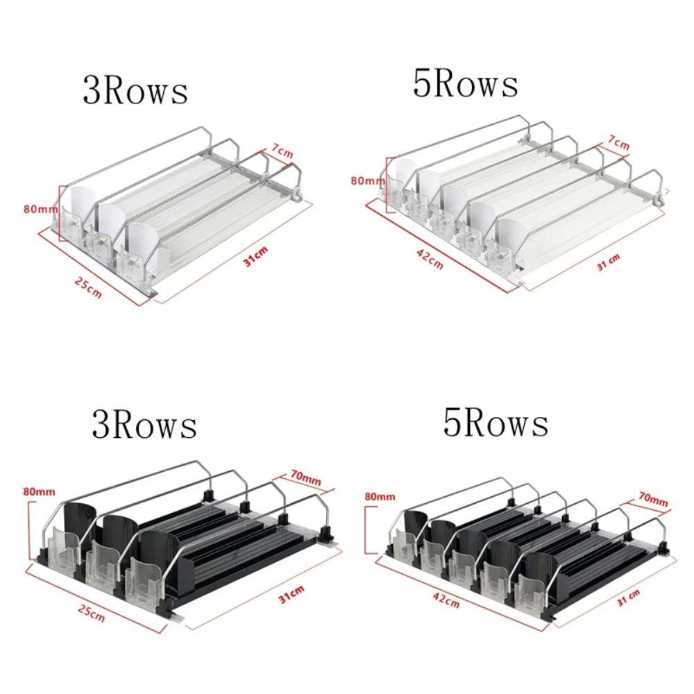 Spring Push Can Organizer Self-Pushing Beverage Pusher Shelf Storage Shelf Can Shelf Pusher Water