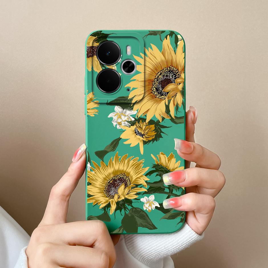 Модный цветочный чехол из мягкого силикона для Realme 14T 14 Pro Plus Lite 5G Защитный чехол для Realme14T Realme14Pro Plus Lite Fundas