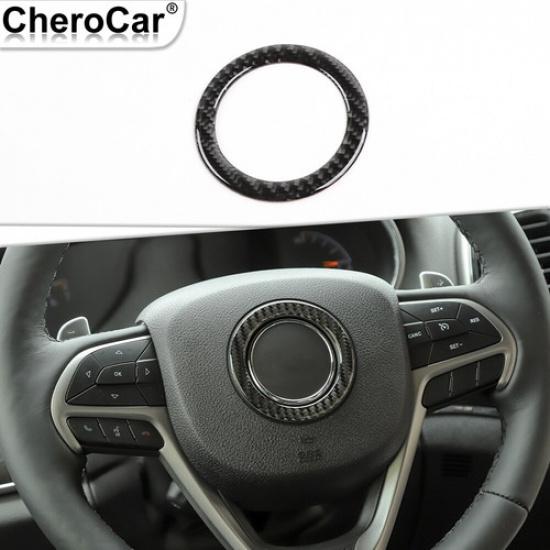 Steering Wheel Center Trim Ring For Jeep Grand Cherokee/Cherokee Soft Carbon
