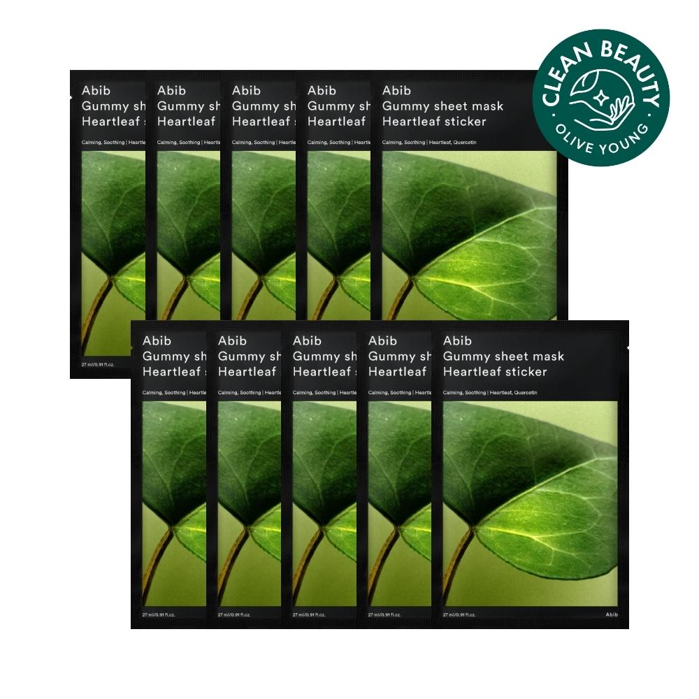 ABIB Gum Sheet Mask Stickers (10 Sheets) (Eoseongcho/Susuncho/Madecassoside/Collagen Milk/Vitamin)