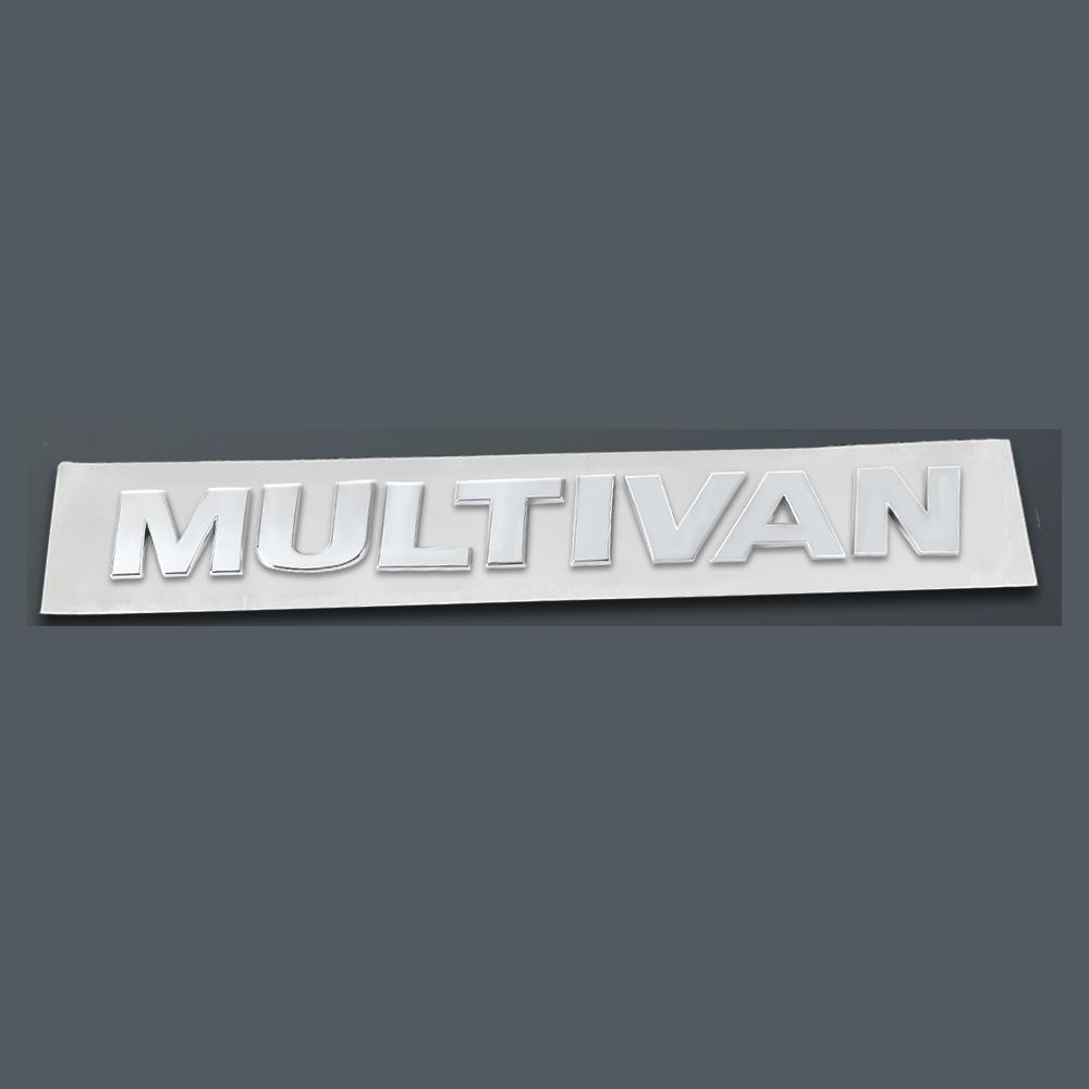W1453D ABS MULTIVAN Letters Car Rear Trunk Badge Logo Emblem Sticker For Volkswagen Polo Sharan Golf Scirocco Touran Tcross Tiguan