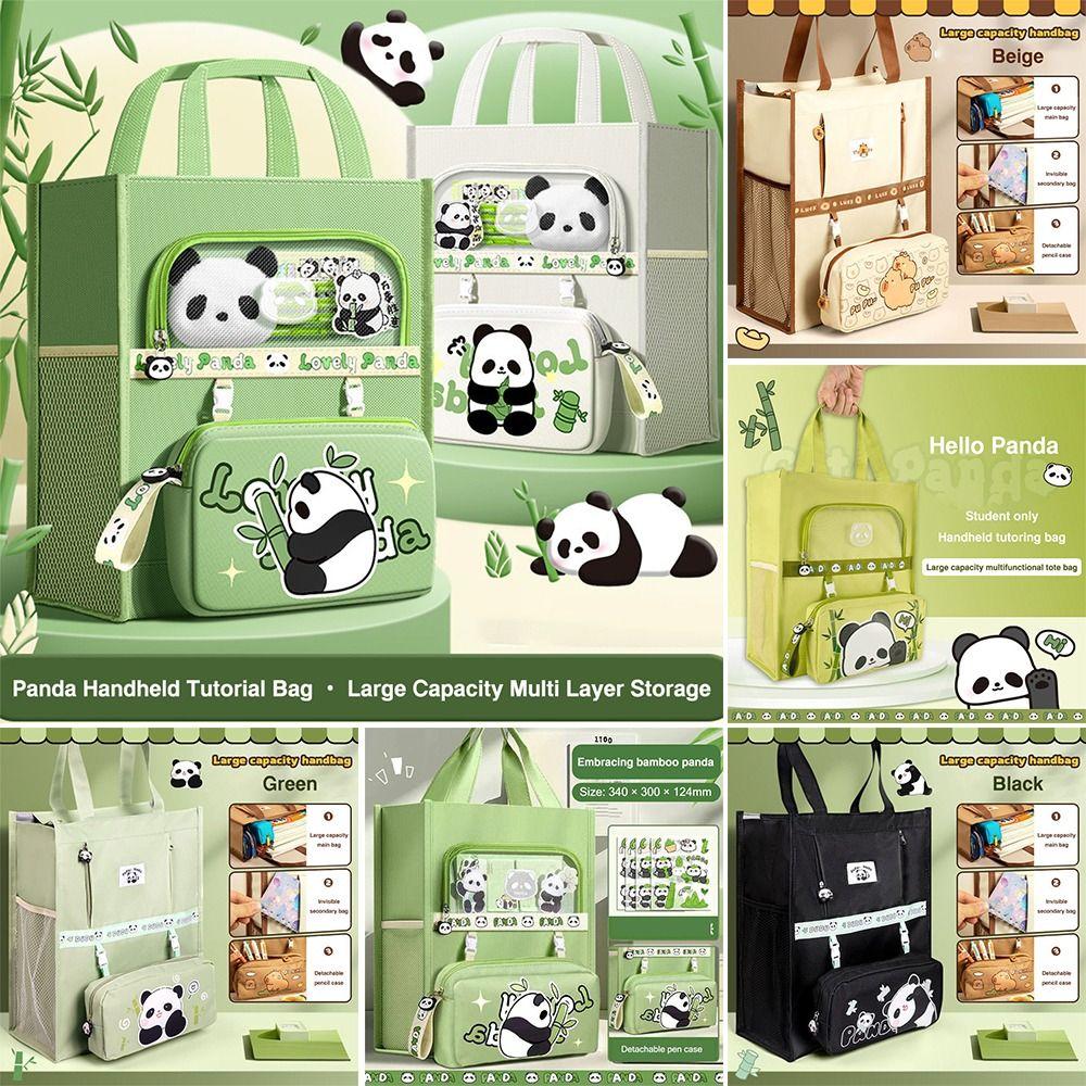 Large-capacity Students Tutorial Bag Six-Layer Stationery Storage Bag File Bag  School Office