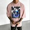Pokémon Anime Lugia Printed Cotton Tshirt 2026 Summer Mens and Womens Loose Casual Street Versatile Trend Short Sleeved Top