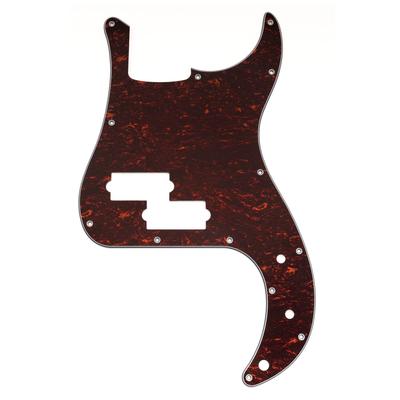 Musiclily Pro Защитные накладки для бас-гитары PB для Squier Sonic Precision Красный Черепаховый 13-отверстий Бас, Набор из 4 частей,