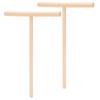 2Pcs TShaped Wooden Pancake Batter Spreader Crepe Spreader Spatula for Kitchen Use