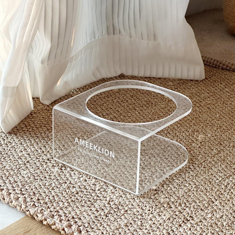 Cervical Protection Elevated Pet Bowl Acrylic Frame Stainless Steel Cat Bowl Dog Bowl Pet Feeding