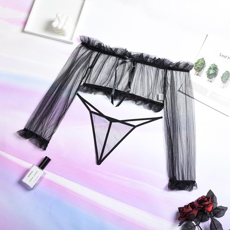 Сексуальная перспектива Синяя сетка Женское нижнее белье Экзотическая фантазия Сексуальная одежда Открытые стринги Сексуальное прозрачное нижнее белье Пижама