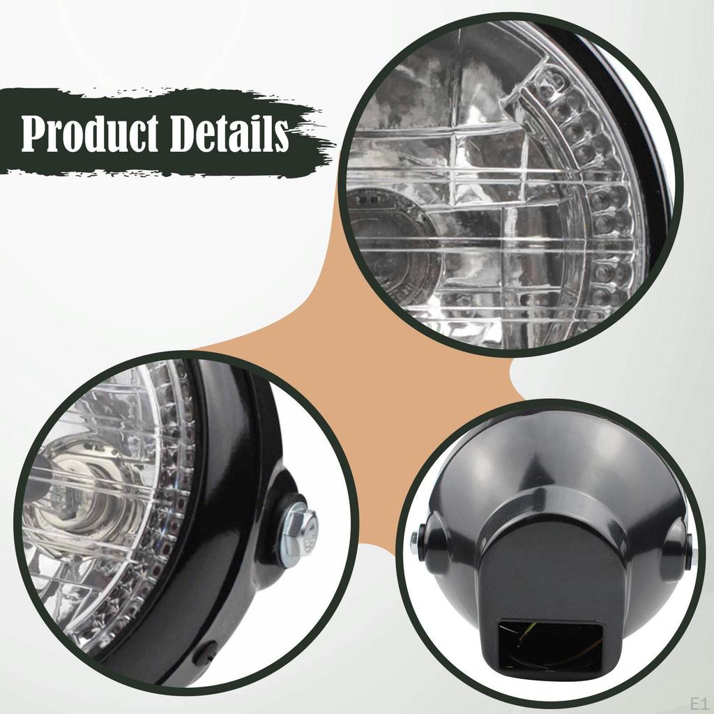 Мотоциклетная фара с корпусом, мотоциклетный аксессуар в сборе, прочный монтажный кронштейн, фара