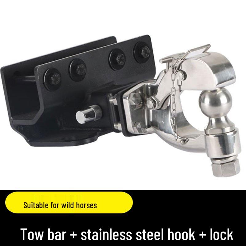 Совместимо с буксировочными крюками для Ford Bronco RV, буксировочными крюками «Голова тигра с квадратной пастью» и фаркопами.