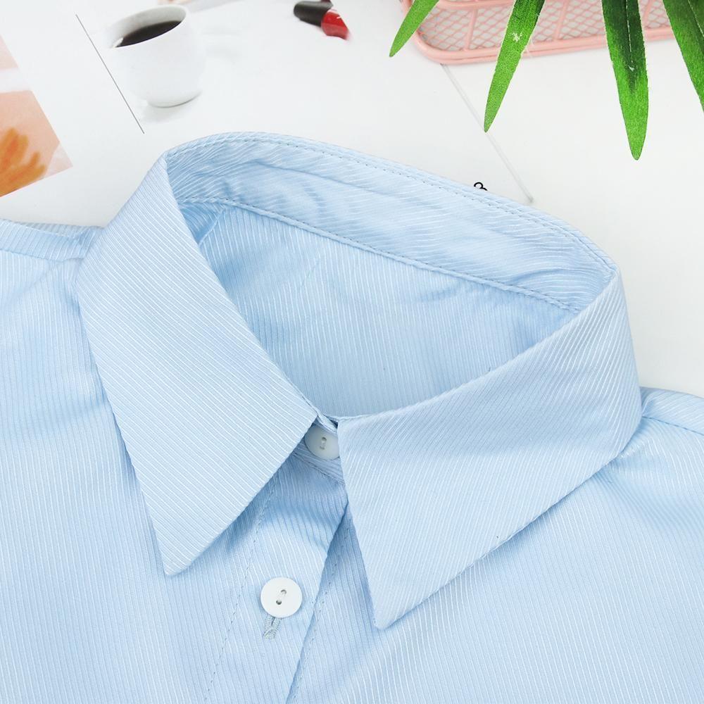 Leopard Grain Cowboy Lapel Shirt Fake Collar Blouse False Collar Cotton Clothes Accessories