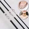 1PC Necklace Cords Jewelry Making With Lobster Clasp Leather Rope Bracelet Line DIY Accessories