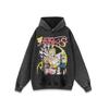 Unisex Oversized Anime Print Hoodie Cotton Long Sleeve Streetwear Loose Fit Casual Sweatshirt