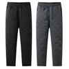 Men's Autumn and Winter Plus Size Warm Flat Leg Sports Pants Casual and Comfortable Waterproof and Warm Pants