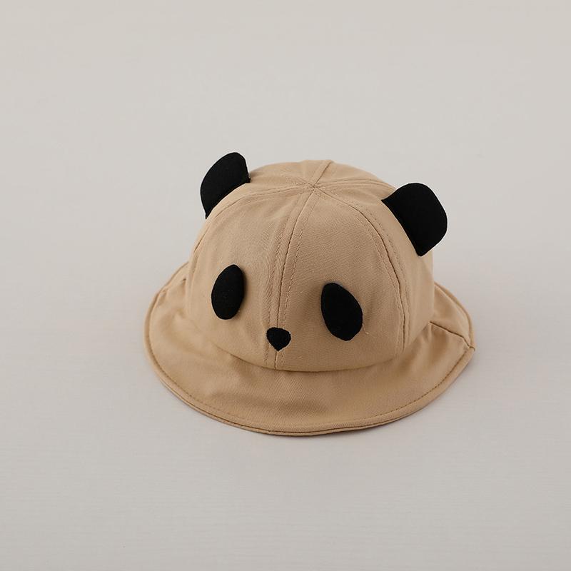 Милая детская шапочка для бассейна с пандой, цветная лоскутная детская солнцезащитная шапка для рыбака с рисунком из мультфильма, хлопковая дышащая козырька для детей 6-18 месяцев, мальчиков и девочек