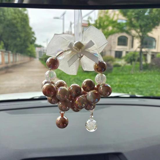 Забавный подвесной автомобиль ручной работы, долговечный кулон для украшения автомобиля