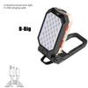 USB Rechargeable COB Work Light Portable LED Flashlight Adjustable Waterproof Camping Lantern Magnet Design with Power Display